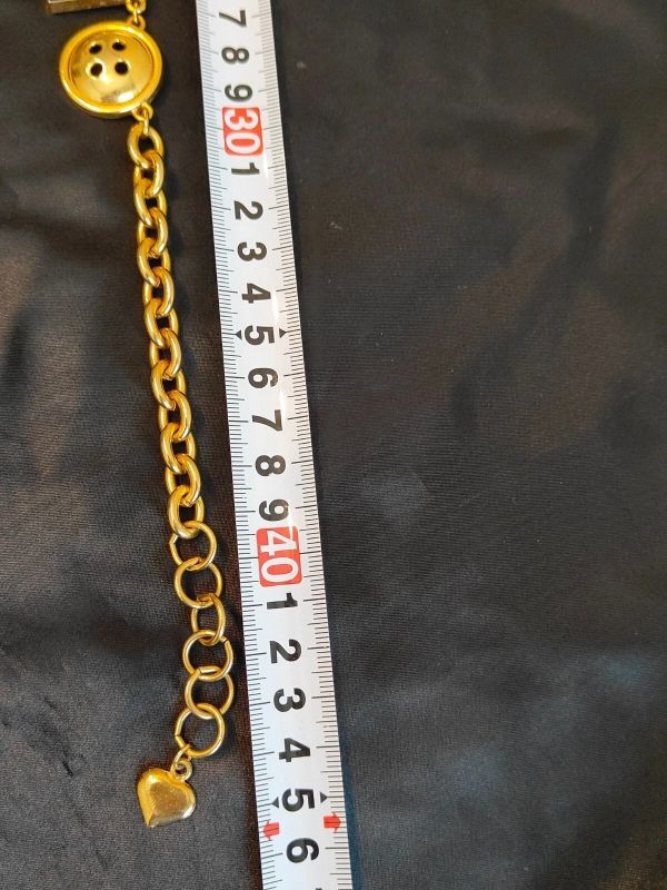 Moschino モスキーノ ロゴ ネックレス ゴールドチェーン レディース ジュエリー 全長44cm_画像7
