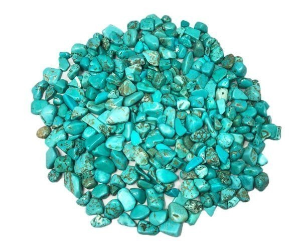 浄化 さざれ 高品質 風水 装飾 水タンク 100g 天然石 パワーストーン 7-9mm ターコイズ トルコ石 Turquoise 染めあり_画像3