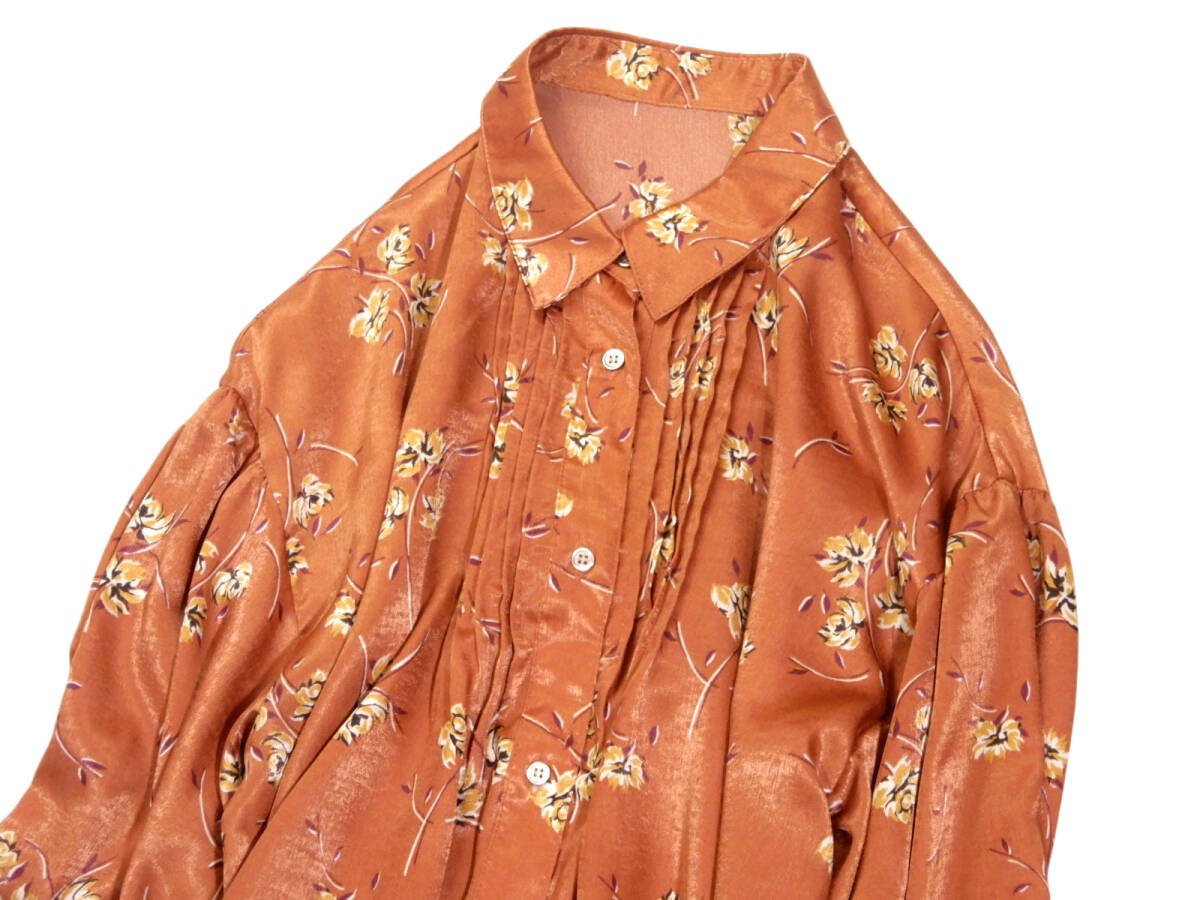 山下美月さん着用 COLLAGE GALLARDAGALANT コラージュ ガリャルダガランテ 微光沢 ヴィンテージフラワーワンピース F_画像3