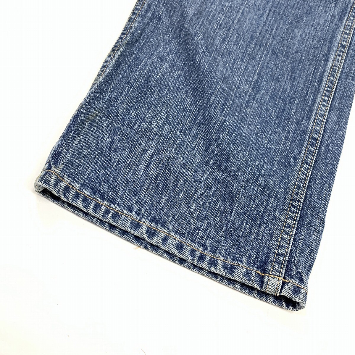 ETERNAL エターナル 倉敷 ユニオンメイド オーバーサイズ サロペット デニム ジーンズ 綿 コットン 青 ブルー 34 YC1257_画像3