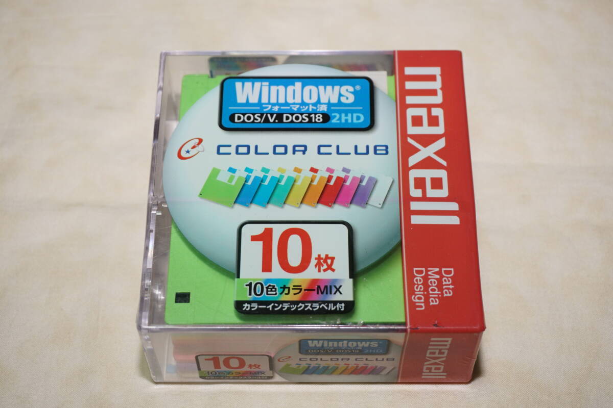 ★　未開封品　★　maxell　マクセル　2HD　フロッピーディスク　10枚　Windows フォーマット済み　【 MFHD18CC.10P 】_画像1