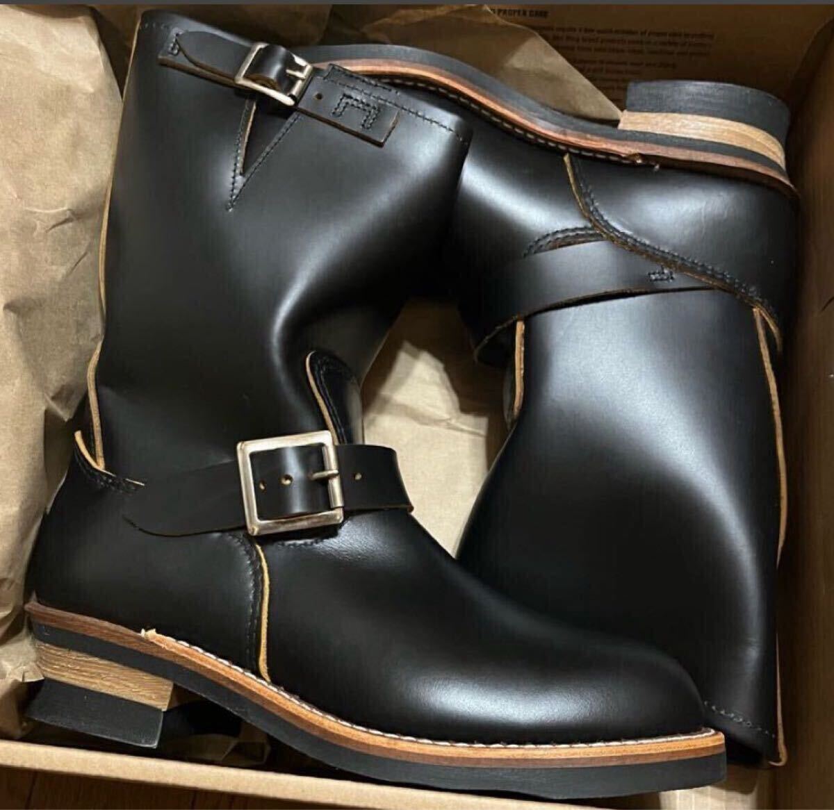 RED WING USA производства 2966 чай сердцевина Red Wing engineer boots 10.5 D 28.5cm черный чёрный Vintage Vintage 2268 PT83 PT919268