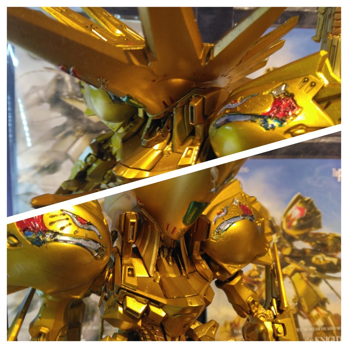 ボークス IMS ナイトオブゴールド & AT コンバート仕様 ファイブスター物語 1/100 完成品  プラモデル 完成品_画像2
