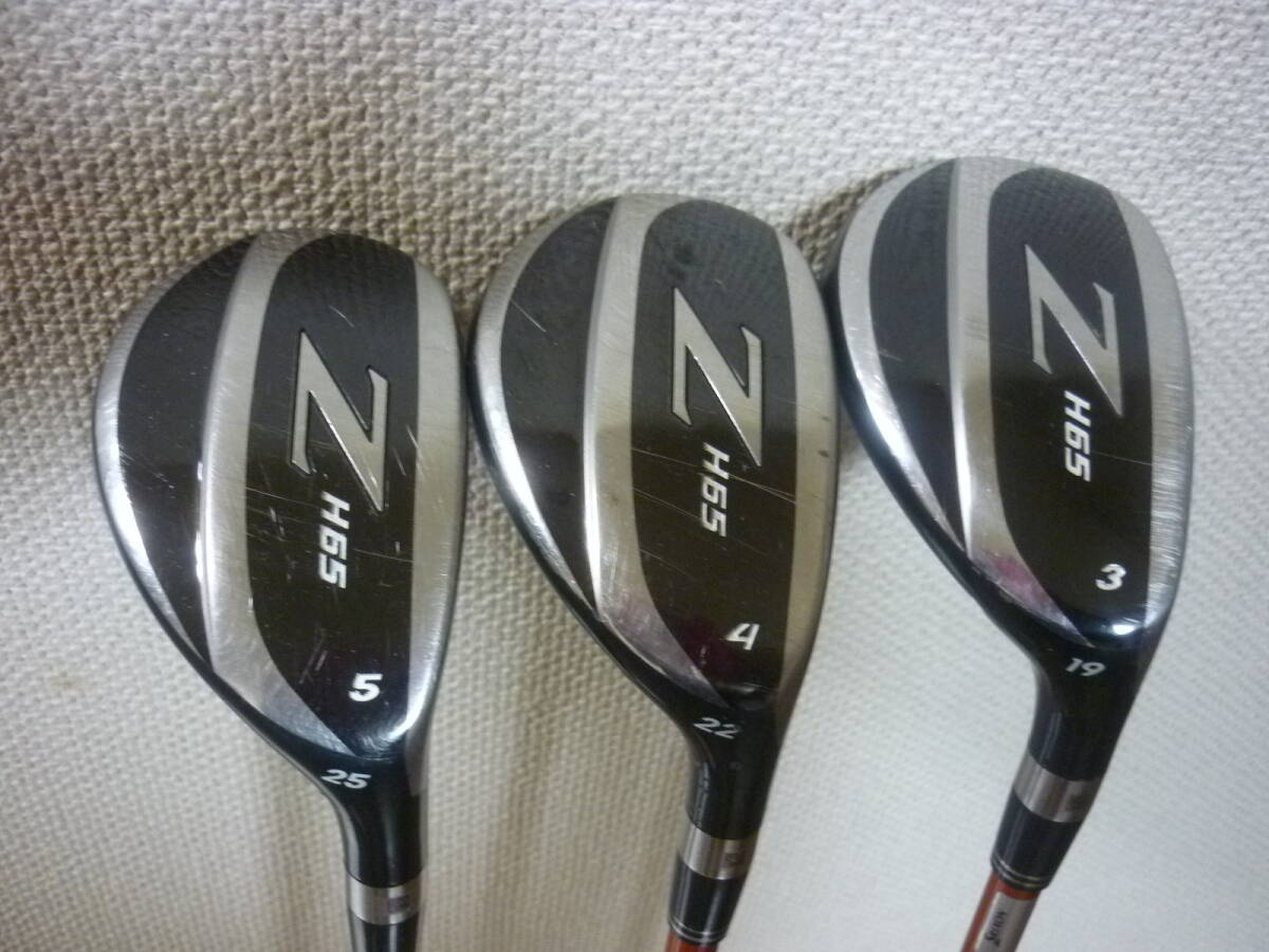 名器！ SRIXON Z H65 U3 19°+U4 22°+U5 25° S-Frex 3本セット_画像1
