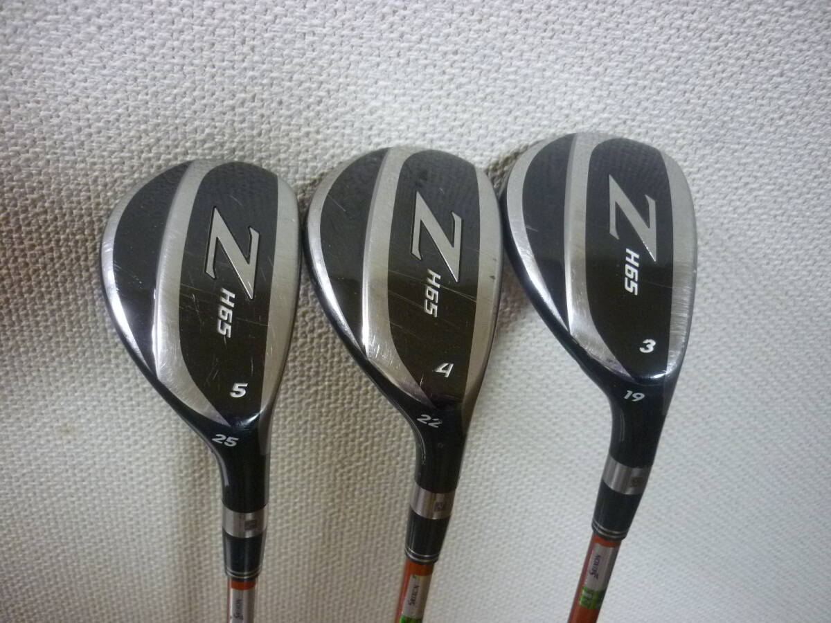 名器！ SRIXON Z H65 U3 19°+U4 22°+U5 25° S-Frex 3本セット_画像2