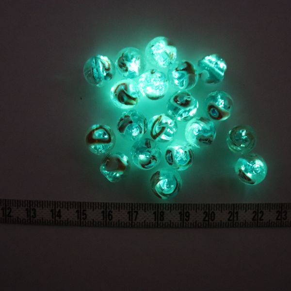 No049・同梱可【10円スタート】蓄光ガラスビーズの画像1