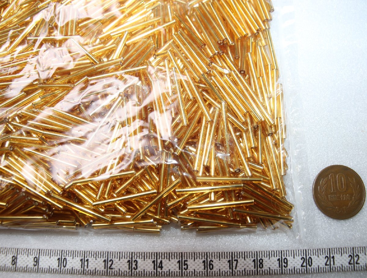 ■No.1193【約300g】竹　ビーズ大量　激安_画像2