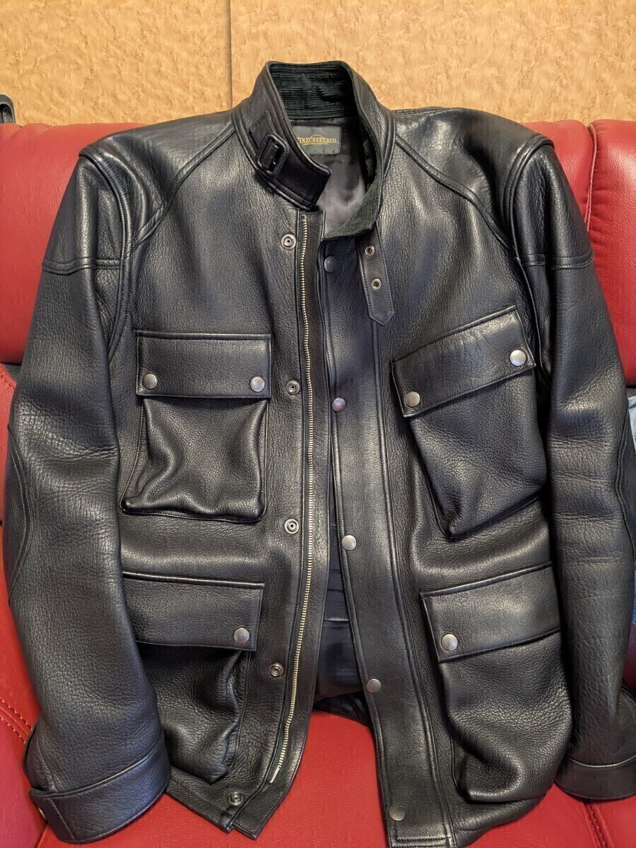 ファインクリーク＆コー FINECREEK＆CO※ファインクリークレザーズ　Number7/ナンバーセブン　 Deer (鹿革)　ブラック　size40