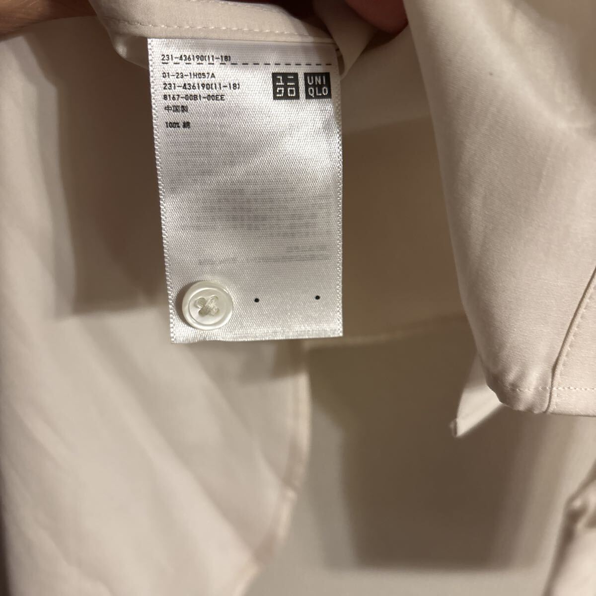 未使用　+J uniqlo 長袖シャツ　 ブラウス　色(natural) レディース　Sサイズ_画像6