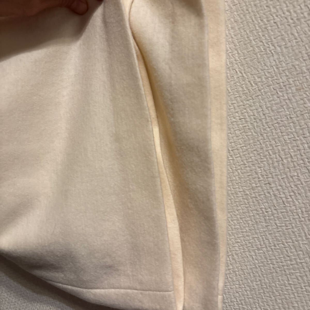 INDIVI 100%毛　パンツ　Offwhite 38サイズ　レディース ワイドパンツ_画像6