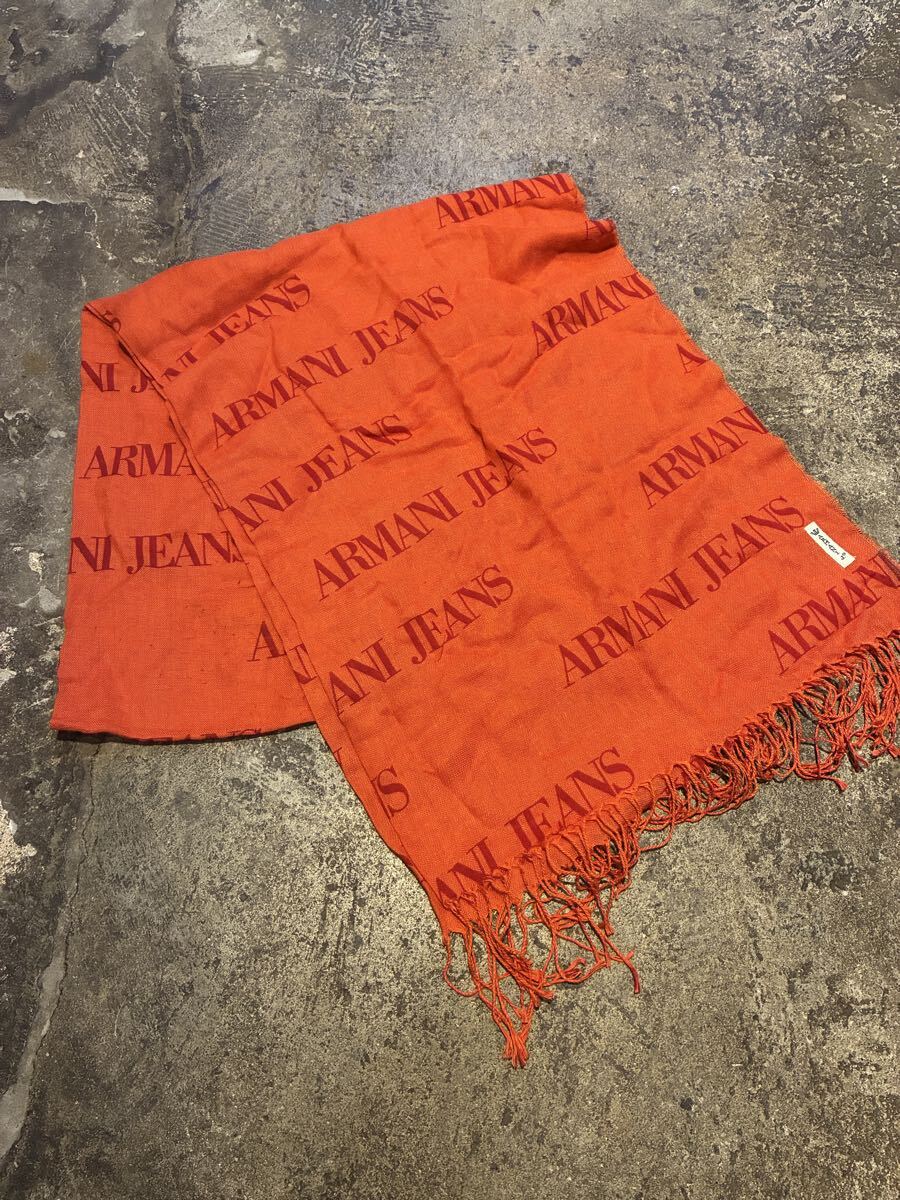 Италия производства ARMANI JEANS AJ палантин muffler orange Италия производства ARMANI JEANS AJ палантин muffler orange