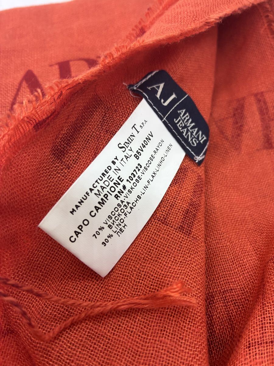 Италия производства ARMANI JEANS AJ палантин muffler orange 