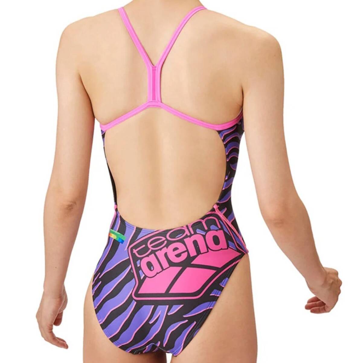 arena アリーナ 練習用競泳水着 タフスーツ TOUGHSUIT AS5SWM03L M BKPP 未使用品_画像2
