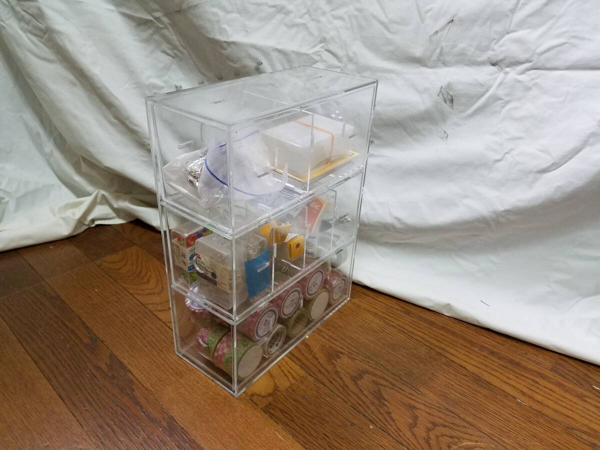 【雑貨】 マスキングテープ、文具等　ケース付き_画像3