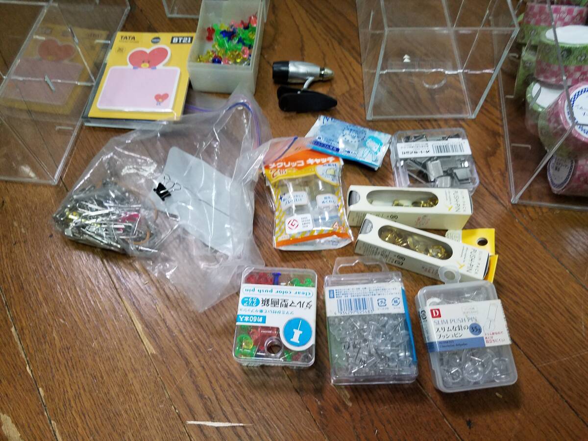 【雑貨】 マスキングテープ、文具等　ケース付き_画像6