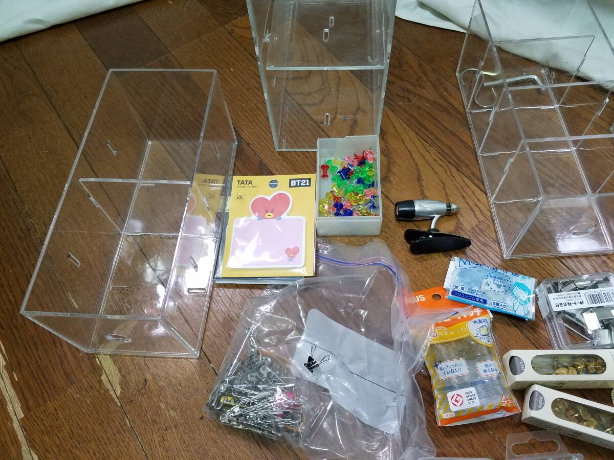 【雑貨】 マスキングテープ、文具等　ケース付き_画像7