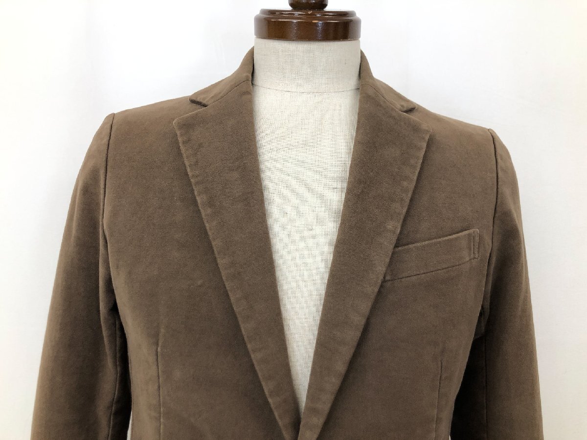 美品【EPOCA UOMO エポカウォモ】M1E66-805-47 シングル2B セットアップスーツ (メンズ) 44 カーキがかったベージュ系 起毛感 ◇32RMS2505_画像2