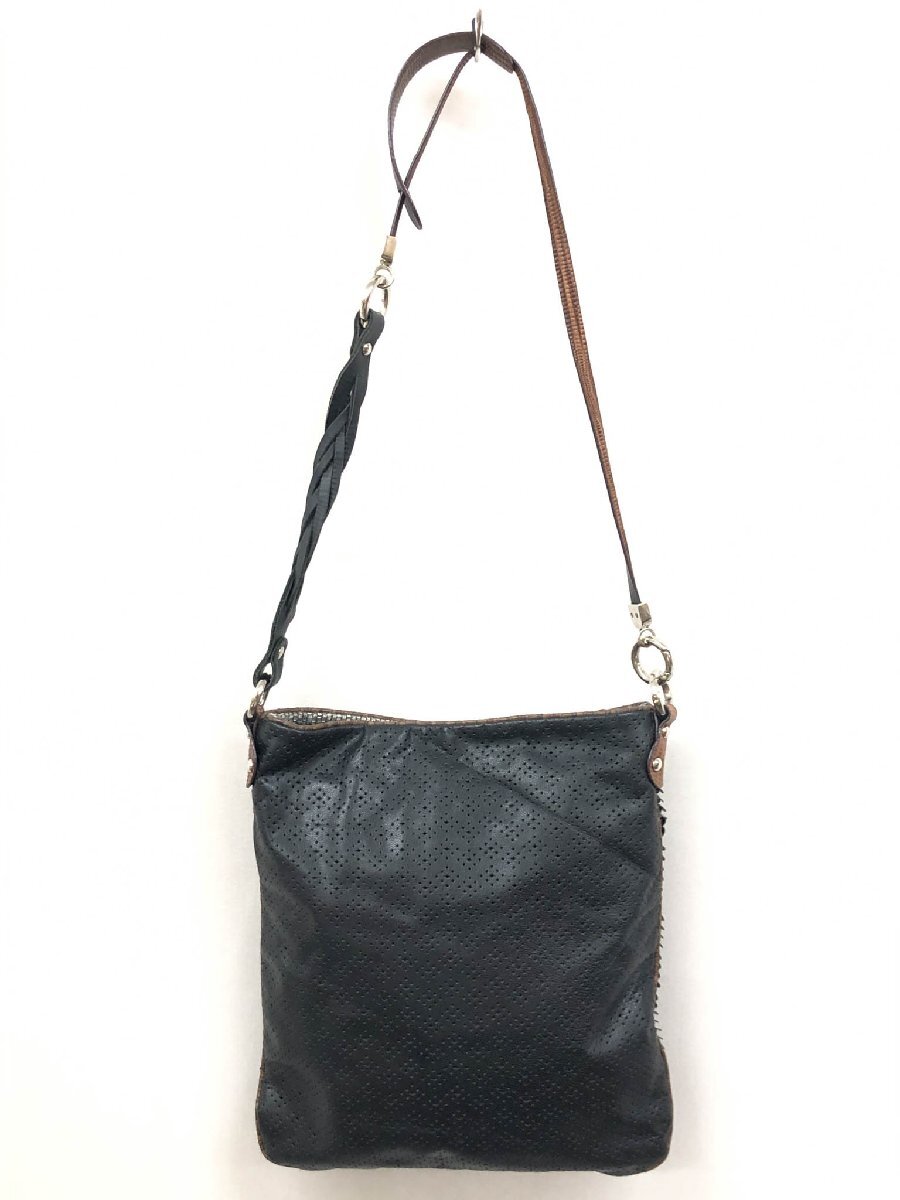 【JAMIN PUECH ジャマンピエッシュ】 コサージュ スパンコール ショルダー ハンドバッグ 異素材切替 (レディース) グレー系×黒◇5LG3180◇_画像2