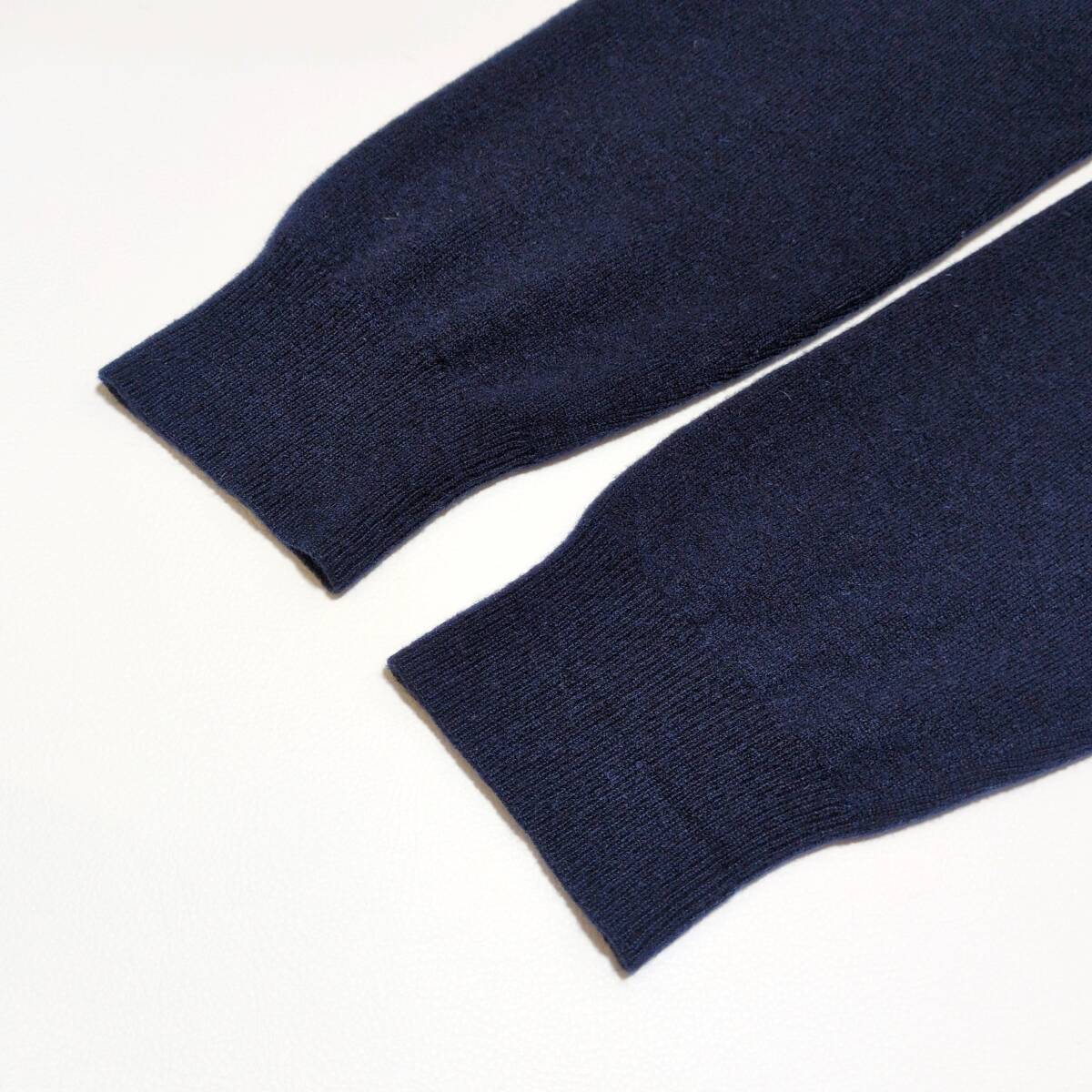 メンズXL カシミヤ100% MASTER BUNNY EDITION マスターバニー クルーネックセーター ネイビー 紺 ニット ゴルフ ウェア_画像7