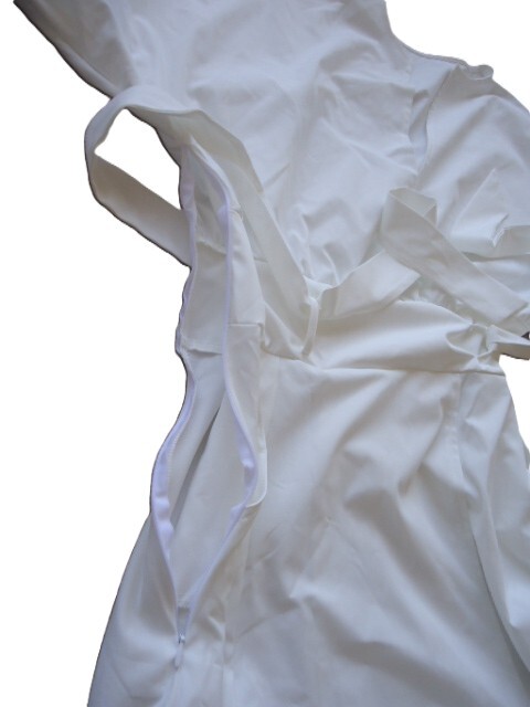 ■白の半袖ロングワンピース■サイズ　M■_画像10