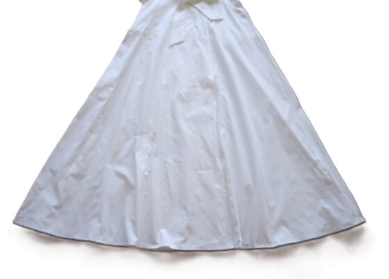 ■白の半袖ロングワンピース■サイズ　M■_画像5