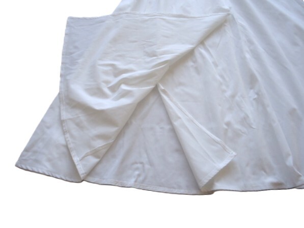 ■白の半袖ロングワンピース■サイズ　M■_画像6