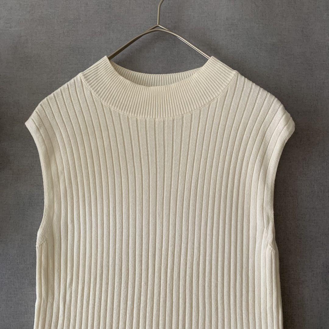 SENSE OF PLACE ノースリーブニット アイボリー アーバンリサーチ_画像2