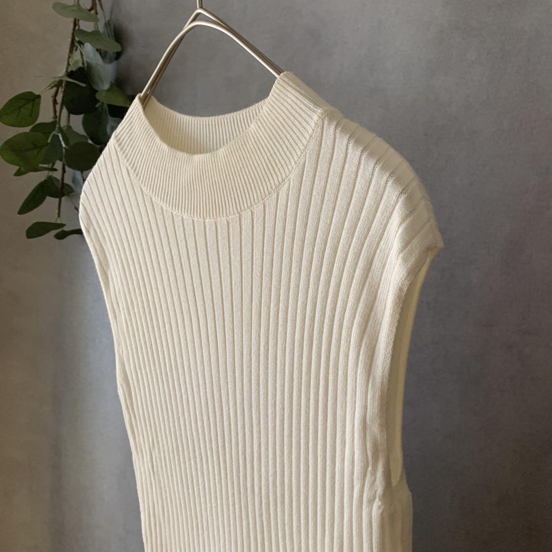 SENSE OF PLACE ノースリーブニット アイボリー アーバンリサーチ_画像5
