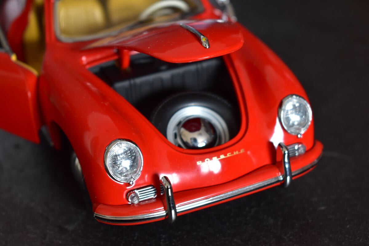 1/18 サンスター ポルシェ 356A クーペ フル開閉 エンジン ミニカー 検 京商 オートアート _画像5
