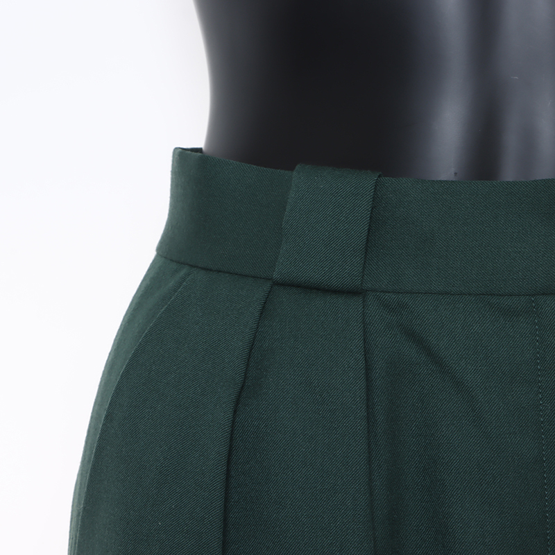 極美品 クリスチャンディオール Christian Dior サイズ:M タックパンツ パンツ グリーン WS7838_画像5