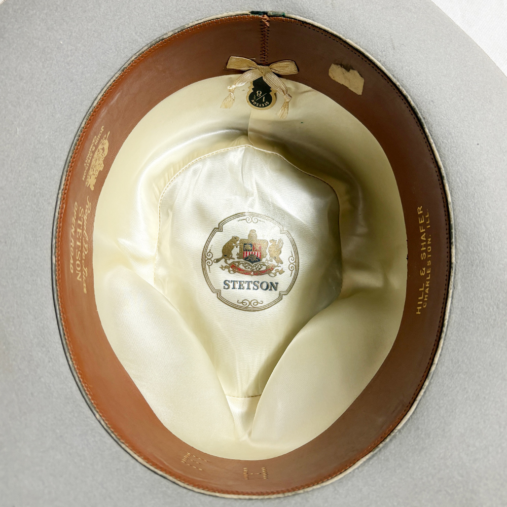 レア色! 50's STETSON 58CM ROYAL DELUXE OPEN ROAD ロイヤルデラックス オープンロード GRY グレー ステットソン ウエスタン RANCHER MINT_画像5