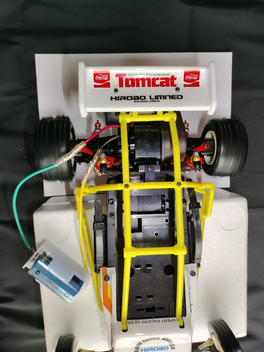 当時物 ヒロボー トムキャット HIROBO TOMCAT 1/10電動バギー 未走行車 美品 2段タイミングベルト駆動 後輪駆動車 展示品 1985年 送料無料_画像8
