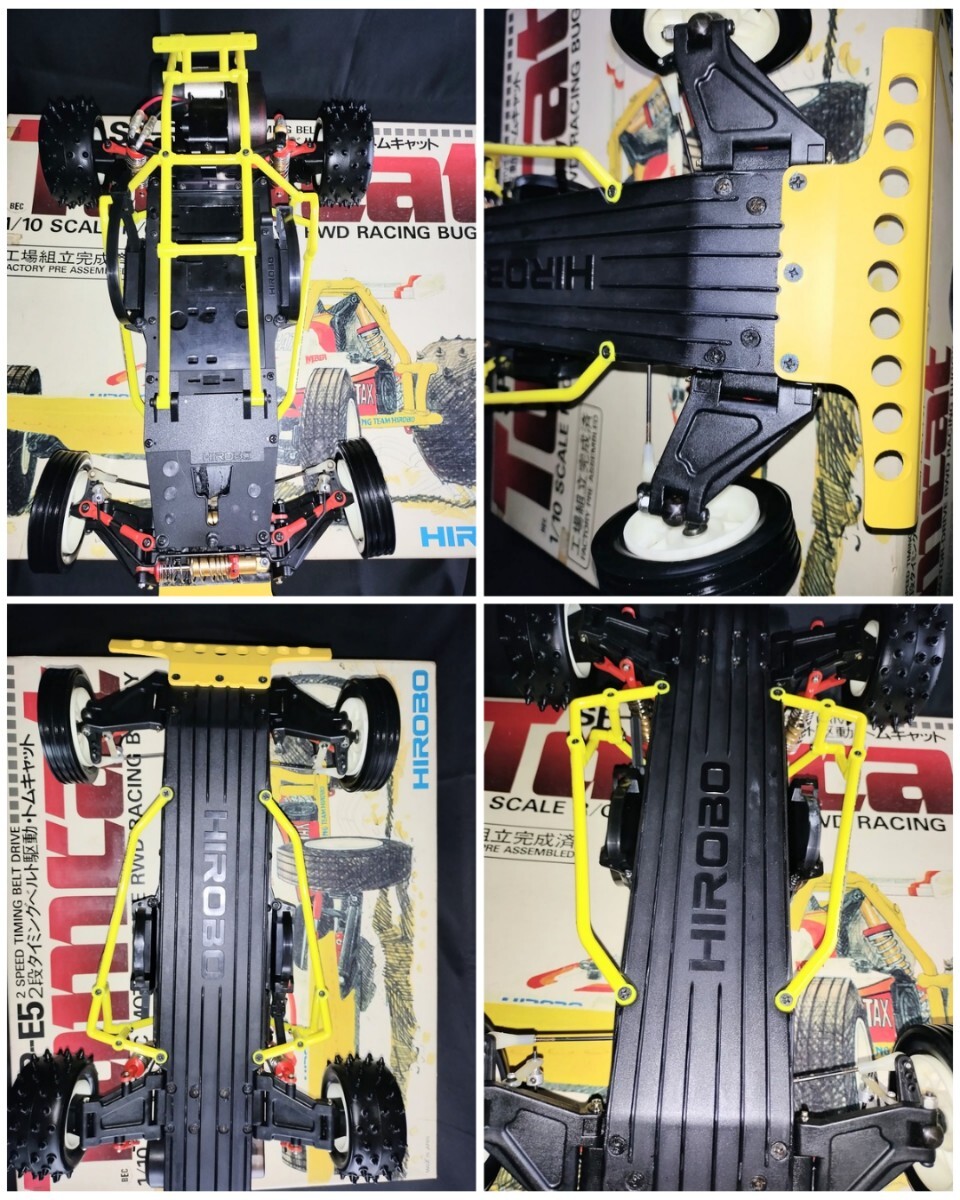 当時物 ヒロボー トムキャット HIROBO TOMCAT 1/10電動バギー 未走行車 美品 2段タイミングベルト駆動 後輪駆動車 展示品 1985年 送料無料_画像5
