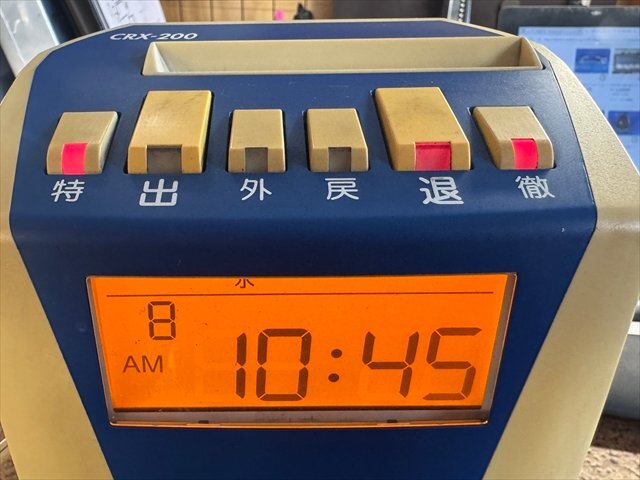 AMANO アマノ タイムレコーダー CRX-200 タイムカード_画像3