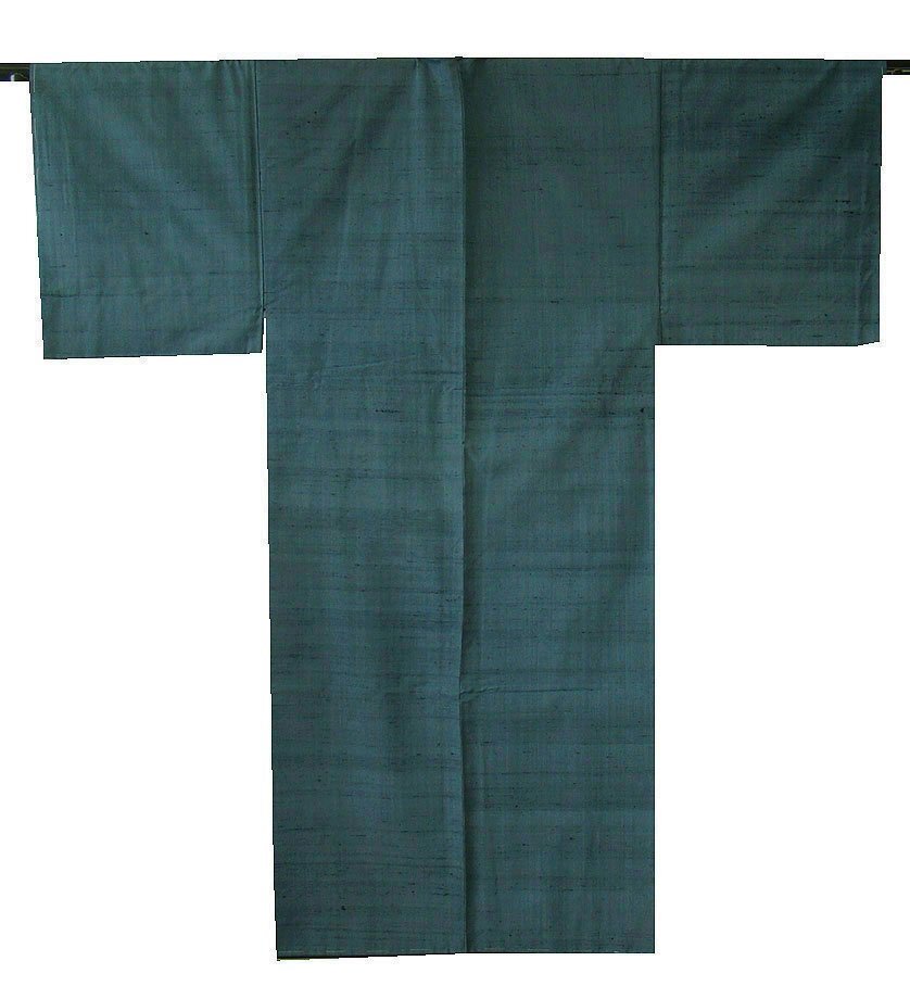 時代屋 裄71.2cm 男性用 170cm お洒落 紬 正絹 未使用 167cm~172cm Eｍ983_画像5