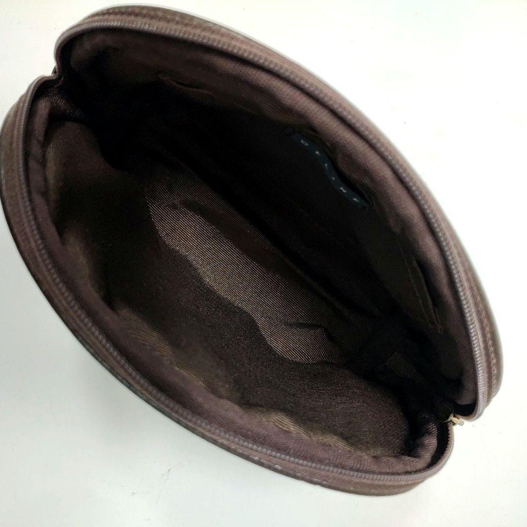 CELINE セリーヌ ミニ 化粧ポーチ トリオンフ 小物入れ ブラウン 茶_画像7