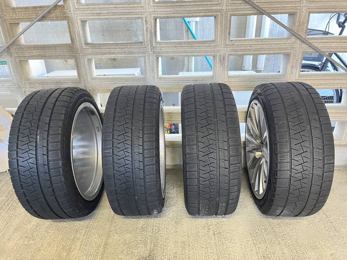 良品 アウディA5純正ホイル(共通多数有)18/8.5J5H,112 スノータイヤピレリアイスアシンメトリコ245/40R18 4本セット_画像2