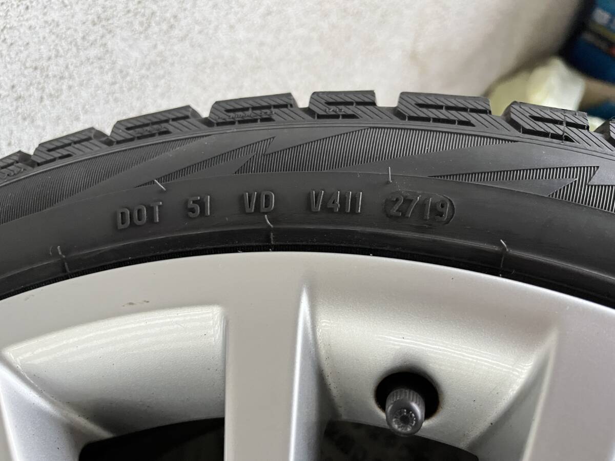 良品 アウディA5純正ホイル(共通多数有)18/8.5J5H,112 スノータイヤピレリアイスアシンメトリコ245/40R18 4本セット_画像7