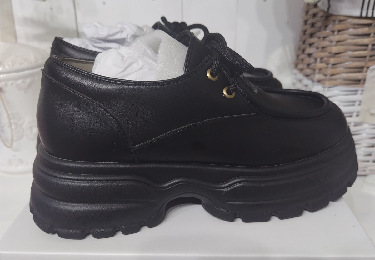 エヘカソポ チロリアンスニーカー新品 1回used ブラック L 今季_画像9