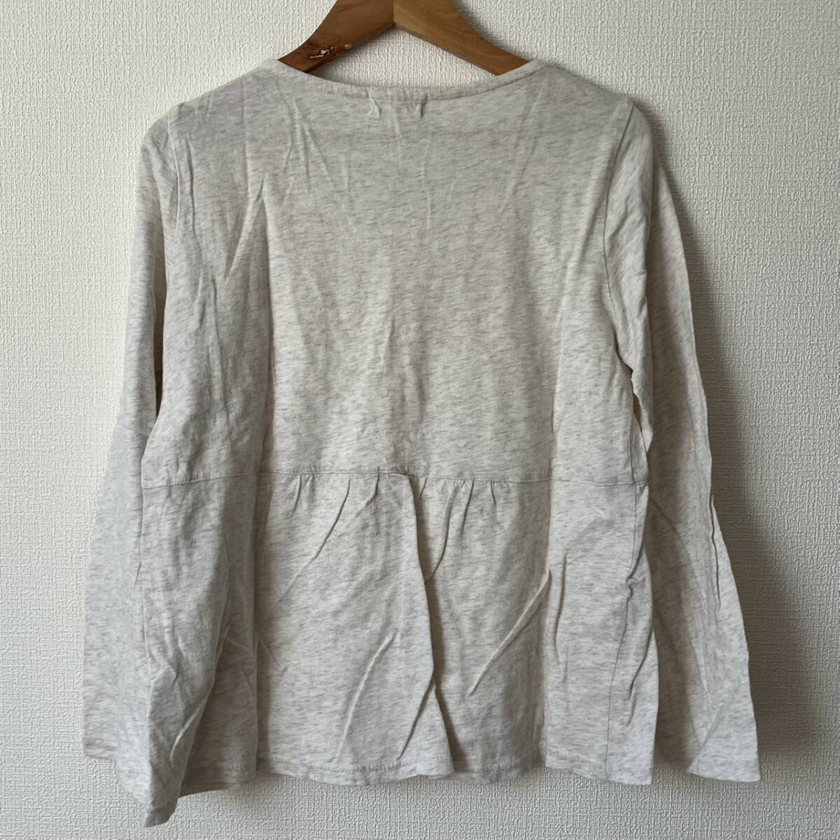 Samansa Mos2sa man sa Moss Moss длинный рукав tops cut and sewn хлопок 100