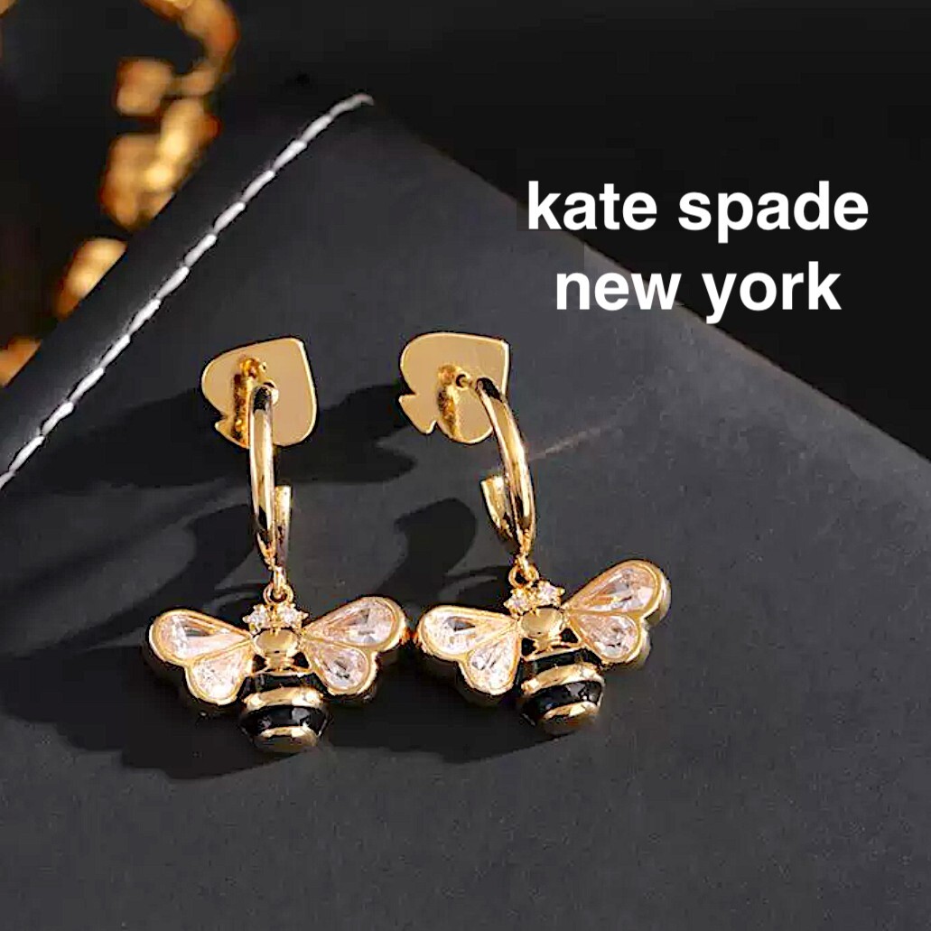 ケイトスペード ミツバチ ハギーピアス_画像1