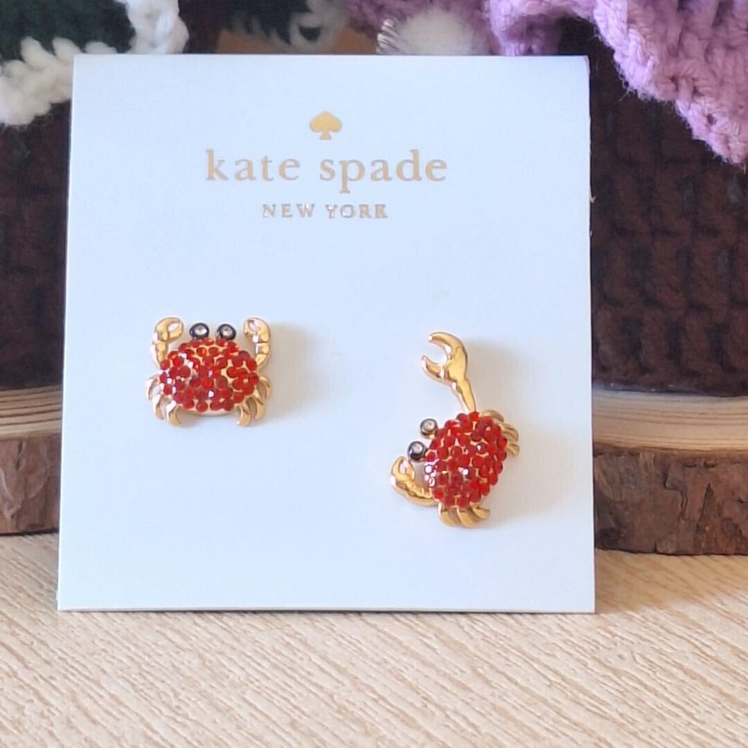 ケイトスペード 蟹 レッドクラブ ピアス_画像4