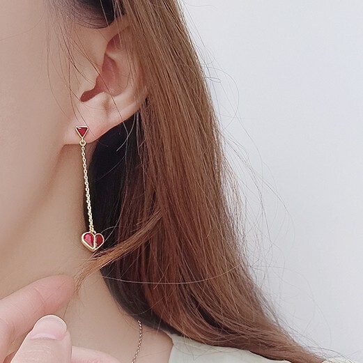 ケイトスペード ストーンハート ドロップピアス_画像8