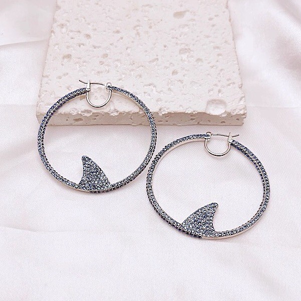 ケイトスペード 鮫 サメ フープピアス_画像4