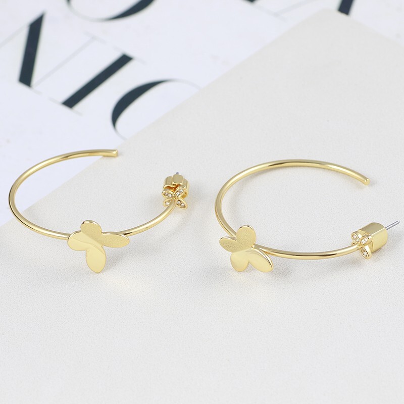 ケイトスペード 蝶々 バタフライ フープピアス_画像5