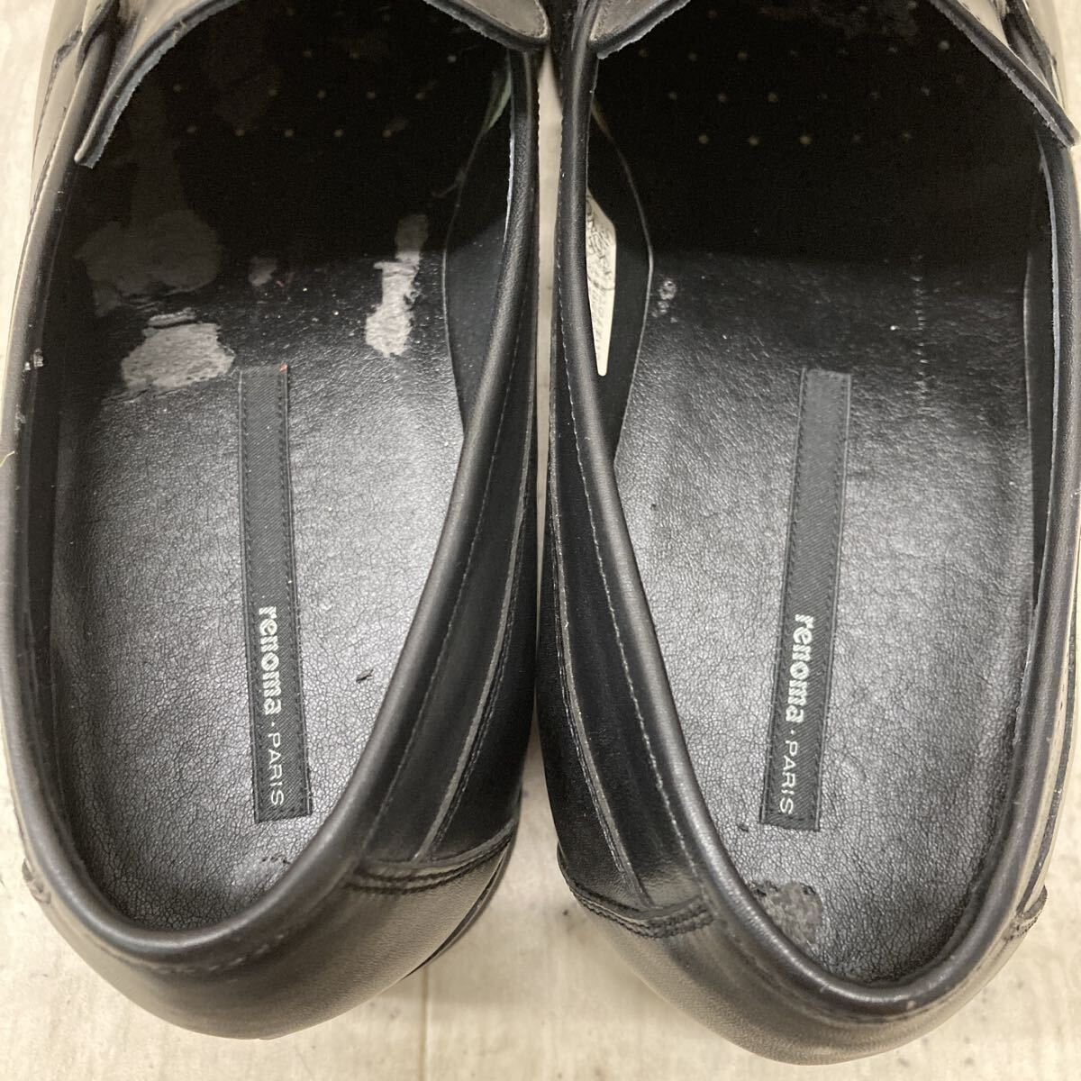 M311 3P-251003-146 renoma PARIS レノマ ビジネスシューズ ドレスシューズ レザーシューズ めんず ブラック 25cm_画像8