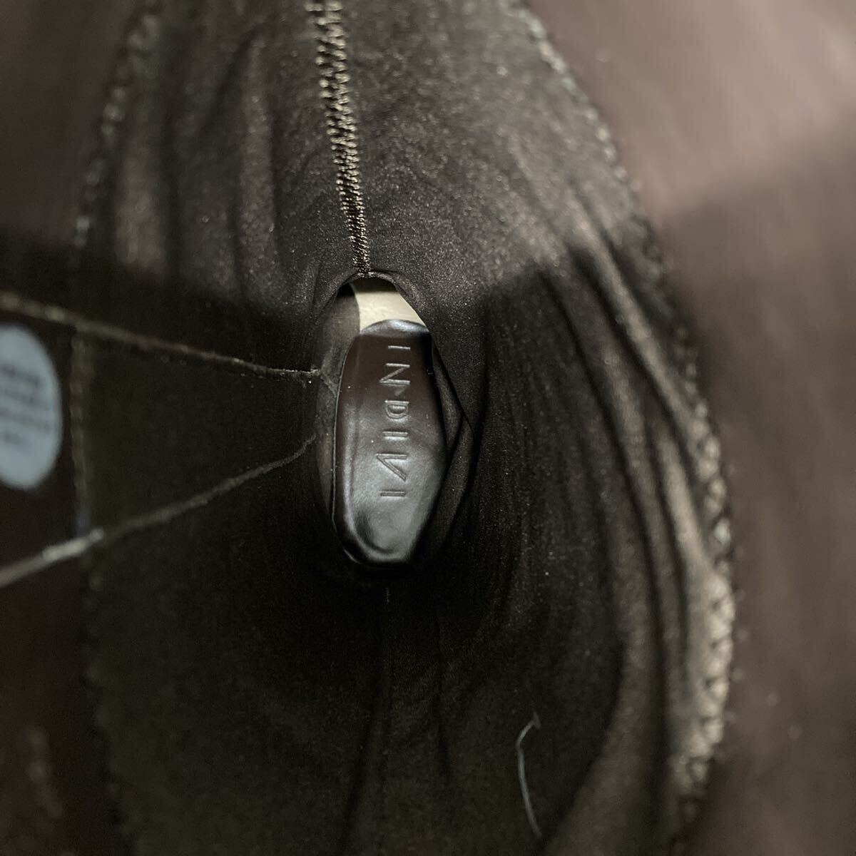 M318 FN-250822-122 INDIVI インディヴィ ロングブーツレザーブーツ サイドジップ ピンヒール グレー レディース 23.5cm_画像8