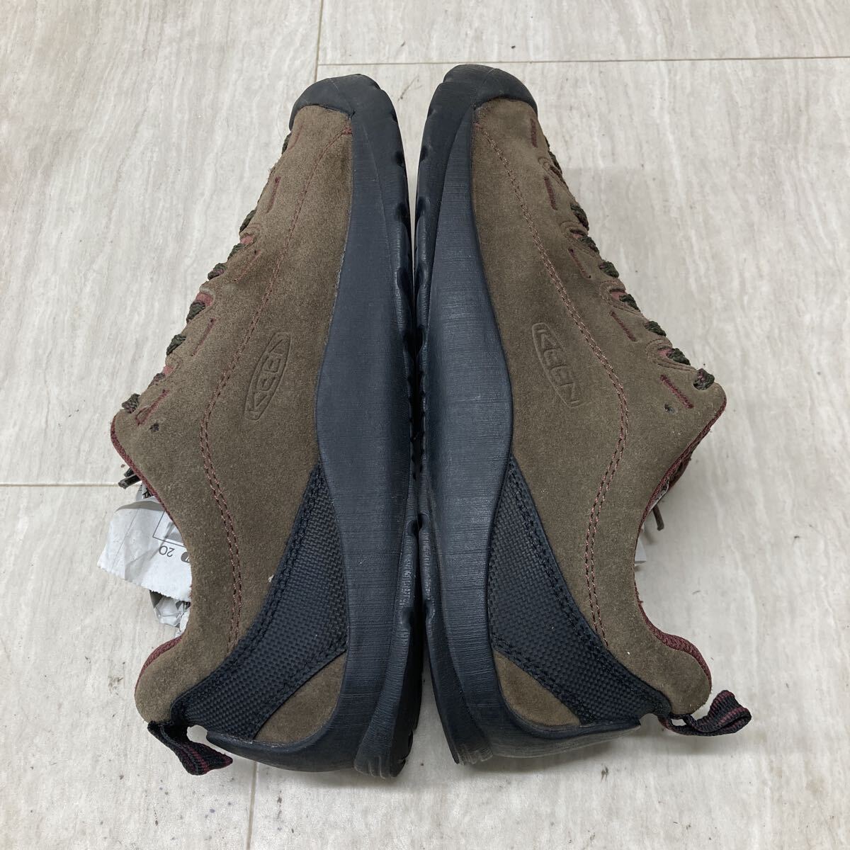 M320 FN-251010-686 KEEN キーン JASPER ジャスパー ローカットスニーカー カジュアルスニーカー スエード ブラウン レディース 24.5cm_画像7