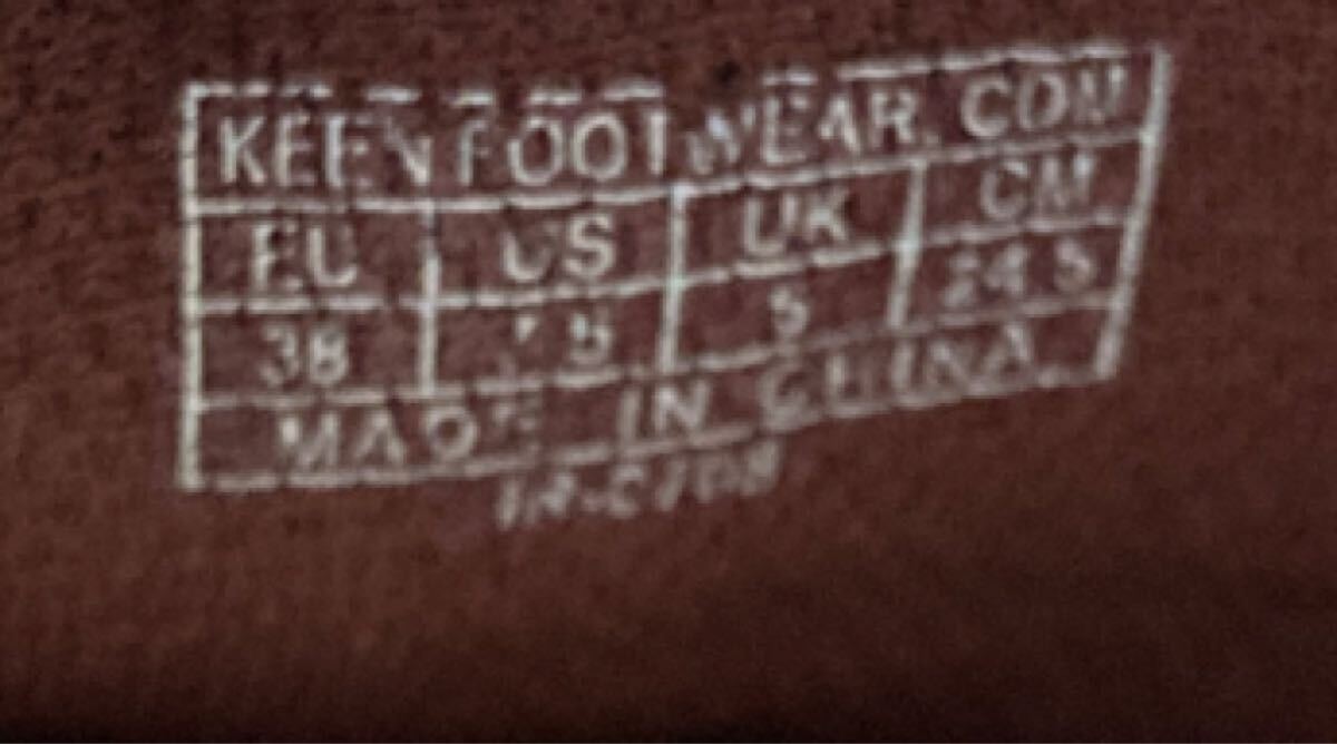 M320 FN-251010-686 KEEN キーン JASPER ジャスパー ローカットスニーカー カジュアルスニーカー スエード ブラウン レディース 24.5cm_画像9