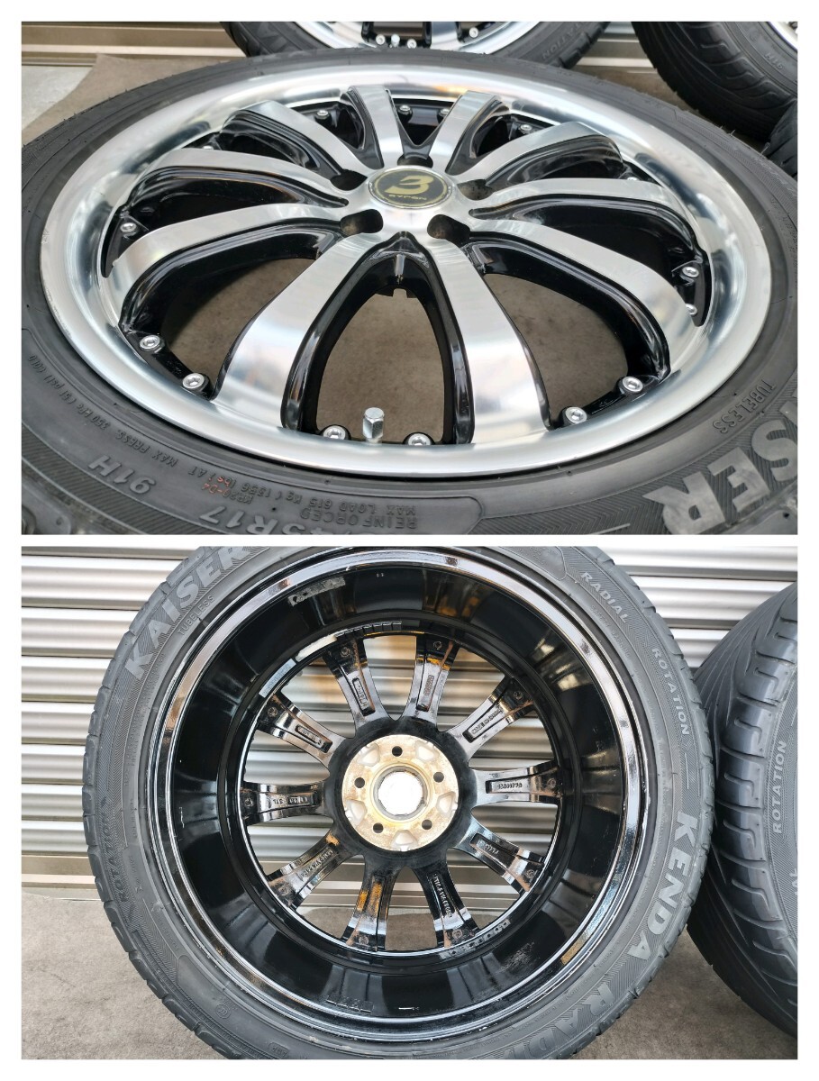 LOXARNY EX BYRON STINGER BADX 17インチ 17×7J 5H PCD100 +48 KAISER 215/45R17★バイロン プリウス BRZ 86 インプレッサ レガシィ等_画像6
